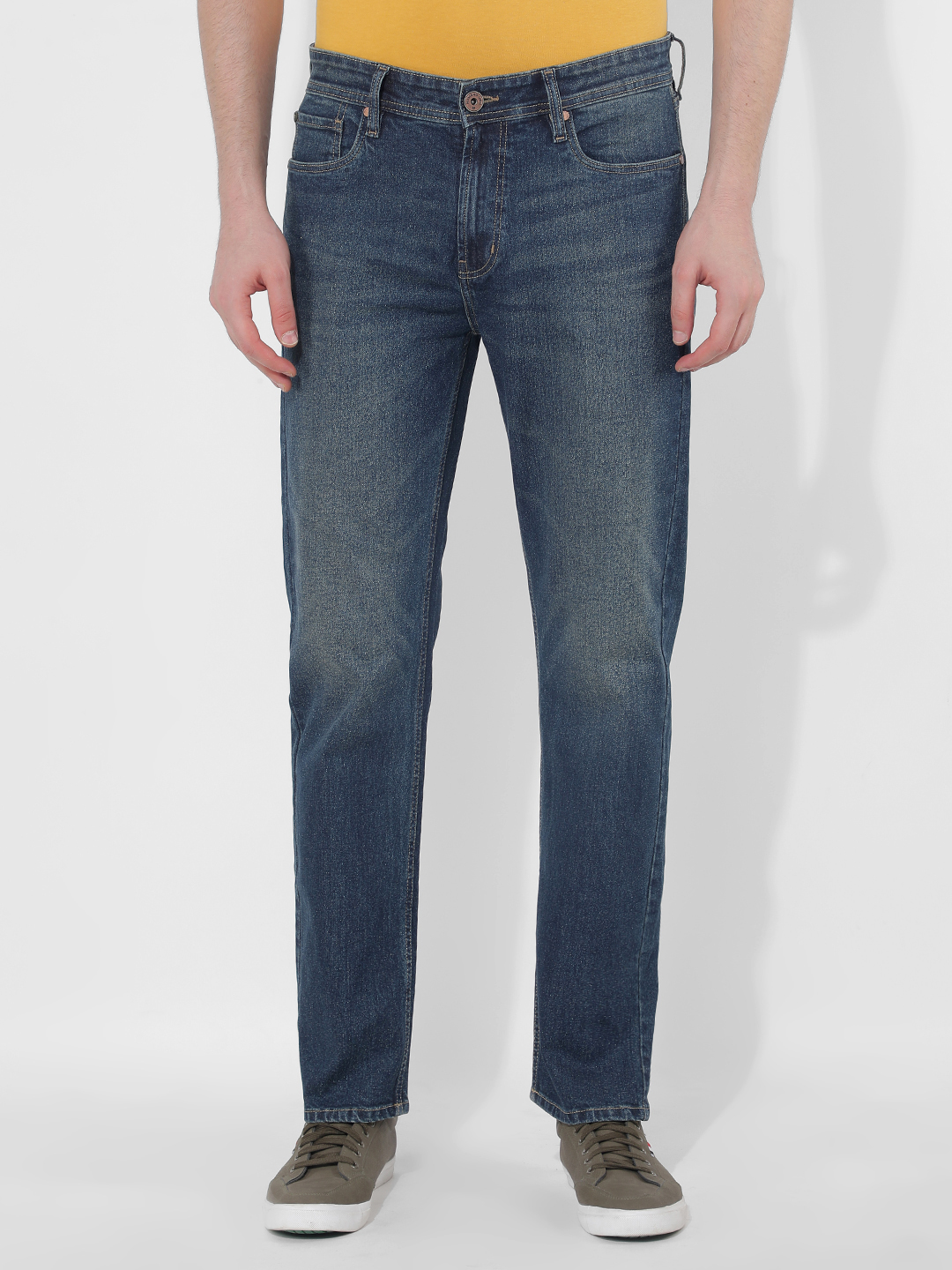 Numero Uno Men Solid Blue Jeans